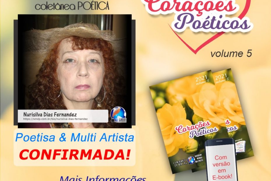 Insta - Nurisilva Dias Fernandez - Cordelista e Poetisa confirmada em Corações Poéticos - Volume 5